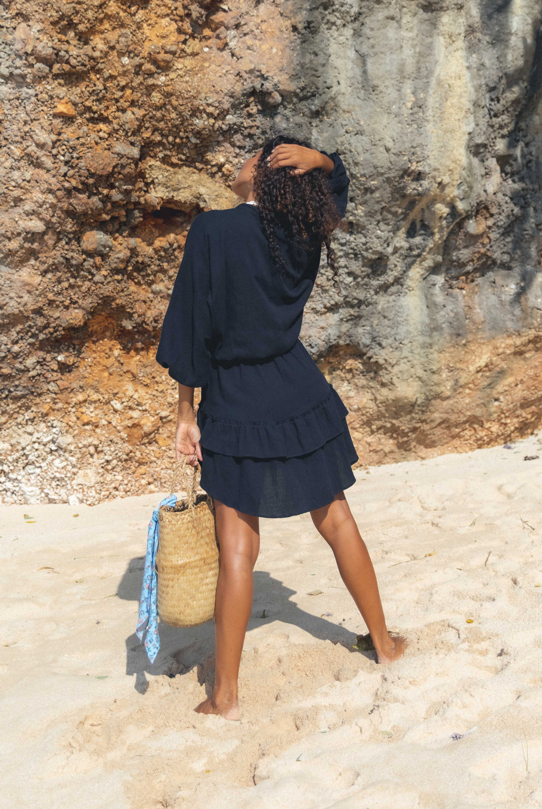 Rosetta Black Smock - Forsoul The Label