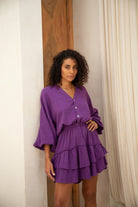 Rosetta Violet Smock - Forsoul The Label