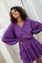 Rosetta Violet Smock - Forsoul The Label