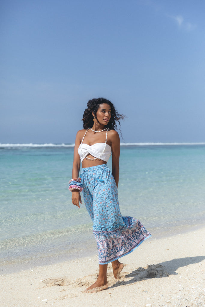 Forsoul The Label Camila Blue Maxi Skirt 