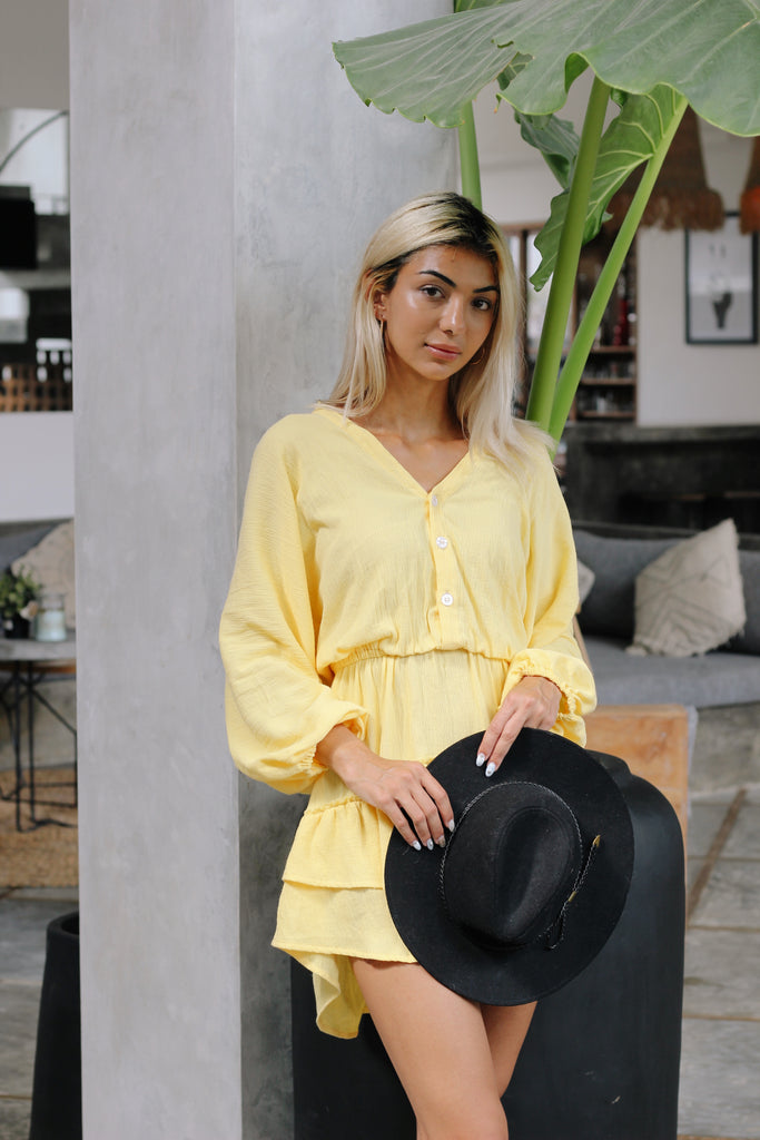 Forsoul The Label Rosetta Yellow Smock Image
